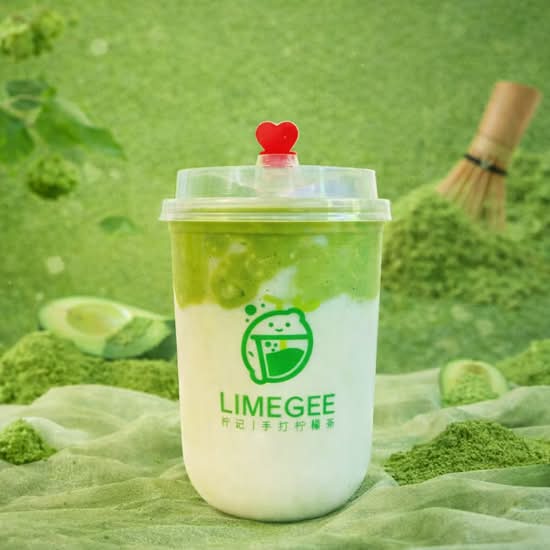 Matcha Avocado Soy Pudding 牛油果抹茶吸吸豆花